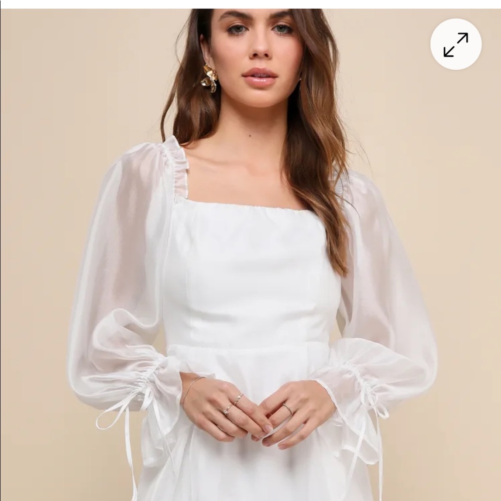 White Chiffon Dress